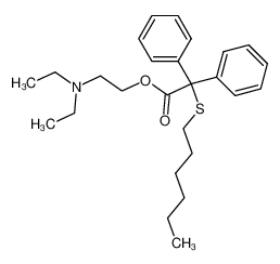 Hexylsulfanyl-diphenyl-acetic acid 2-diethylamino-ethyl ester CAS:195198-57-3 manufacturer & supplier