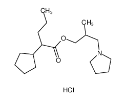 (2-methyl-3-pyrrolidin-1-ylpropyl) 2-cyclopentylpentanoate,hydrochloride CAS:1952-32-5 manufacturer & supplier