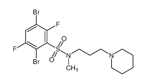 2,5-dibromo-3,6-difluoro-N-methyl-N-(3-(piperidin-1-yl)propyl)benzenesulfonamide CAS:195200-65-8 manufacturer & supplier