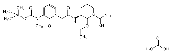 [3-(N-t-butyloxycarbonyl-N-methyl)amino-2-oxo-1,2-dihydropyridyl]acetyl-L-argininal ethyl cyclol, acetate salt CAS:195204-25-2 manufacturer & supplier