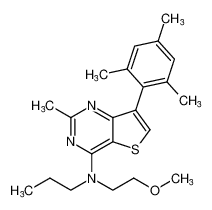 7-mesityl-N-(2-methoxyethyl)-2-methyl-N-propylthieno[3,2-d]pyrimidin-4-amine CAS:195211-93-9 manufacturer & supplier