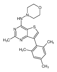 Thieno[3,2-d]pyrimidin-4-amine,2-methyl-N-4-morpholinyl-7-(2,4,6-trimethylphenyl)- CAS:195212-53-4 manufacturer & supplier