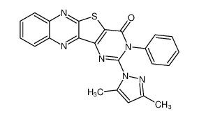 2-(3,5-dimethyl-1H-pyrazol-1-yl)-3-phenylpyrimido[4',5':4,5]thieno[2,3-b]quinoxalin-4(3H)-one CAS:195243-44-8 manufacturer & supplier