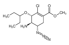 (3S,4R,5S)-4-Amino-5-azido-2-chloro-3-(1-ethyl-propoxy)-cyclohex-1-enecarboxylic acid methyl ester CAS:195244-46-3 manufacturer & supplier