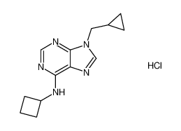 N-cyclobutyl-9-(cyclopropylmethyl)-9H-purin-6-amine hydrochloride CAS:195252-23-4 manufacturer & supplier