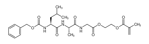 Glycine, N-[(phenylmethoxy)carbonyl]-L-leucyl-L-alanyl-,2-[(2-methyl-1-oxo-2-propenyl)oxy]ethyl ester CAS:195257-89-7 manufacturer & supplier