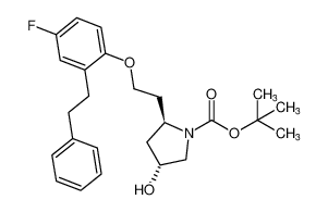 tert-butyl (2R,4R)-2-(2-(4-fluoro-2-phenethylphenoxy)ethyl)-4-hydroxypyrrolidine-1-carboxylate CAS:195300-39-1 manufacturer & supplier