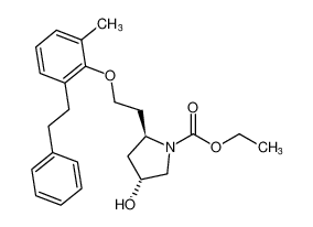 ethyl (2R,4R)-4-hydroxy-2-(2-(2-methyl-6-phenethylphenoxy)ethyl)pyrrolidine-1-carboxylate CAS:195300-49-3 manufacturer & supplier