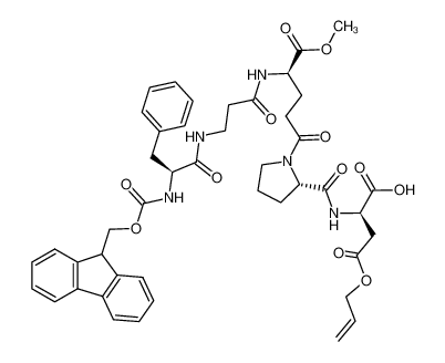 β-allyl (2S)-N-(fluoren-9-ylmethoxycarbonyl)phenylalanyl-β-alanyl-[α-methyl (2R)-glutamyl]-γ-(2S)-prolyl-[(2R)-aspartate] diester CAS:195301-96-3 manufacturer & supplier