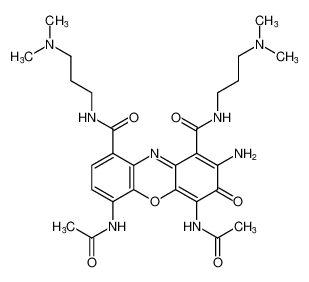 3H-Phenoxazine-1,9-dicarboxamide,4,6-bis(acetylamino)-2-amino-N,N'-bis[3-(dimethylamino)propyl]-3-oxo- CAS:195307-17-6 manufacturer & supplier