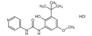 1-(3-(tert-butyl)-2-hydroxy-5-methoxyphenyl)-3-(pyridin-4-yl)urea hydrochloride CAS:195312-57-3 manufacturer & supplier