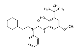 3-(3-(tert-butyl)-2-hydroxy-5-methoxyphenyl)-1-(2-cyclohexylethyl)-1-phenylurea CAS:195312-84-6 manufacturer & supplier