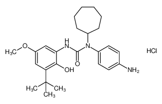 1-(4-aminophenyl)-3-(3-(tert-butyl)-2-hydroxy-5-methoxyphenyl)-1-cycloheptylurea hydrochloride CAS:195314-14-8 manufacturer & supplier