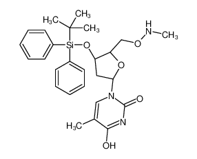 1-[(2R,4S,5R)-4-[tert-butyl(diphenyl)silyl]oxy-5-(methylaminooxymethyl)oxolan-2-yl]-5-methylpyrimidine-2,4-dione CAS:195326-22-8 manufacturer & supplier