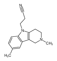 3-(2,8-dimethyl-3,4-dihydro-1H-pyrido[4,3-b]indol-5(2H)-yl)propanenitrile CAS:195327-02-7 manufacturer & supplier