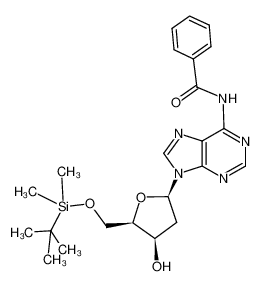 6-N-benzoyl-5'-O-(tert-butyldimethylsilyl)-2'-deoxy-3'-xylo-adenosine CAS:195375-59-8 manufacturer & supplier