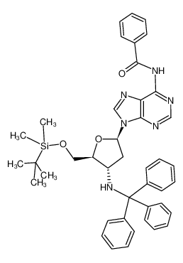 N-{9-[(2R,4S,5S)-5-(tert-Butyl-dimethyl-silanyloxymethyl)-4-(trityl-amino)-tetrahydro-furan-2-yl]-9H-purin-6-yl}-benzamide CAS:195375-62-3 manufacturer & supplier