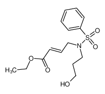 (E)-4-[Benzenesulfonyl-(3-hydroxy-propyl)-amino]-but-2-enoic acid ethyl ester CAS:195380-20-2 manufacturer & supplier