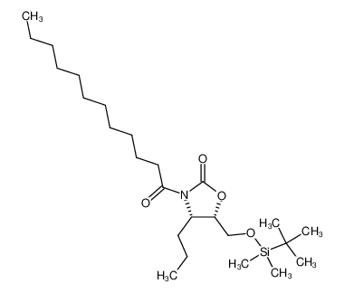 (4S,5S)-5-(tert-Butyl-dimethyl-silanyloxymethyl)-3-dodecanoyl-4-propyl-oxazolidin-2-one CAS:195380-79-1 manufacturer & supplier