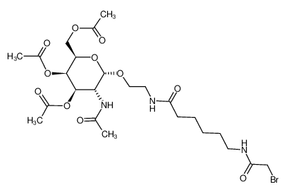 Acetic acid (2R,3R,4R,5R,6S)-3-acetoxy-2-acetoxymethyl-5-acetylamino-6-{2-[6-(2-bromo-acetylamino)-hexanoylamino]-ethoxy}-tetrahydro-pyran-4-yl ester CAS:195384-44-2 manufacturer & supplier