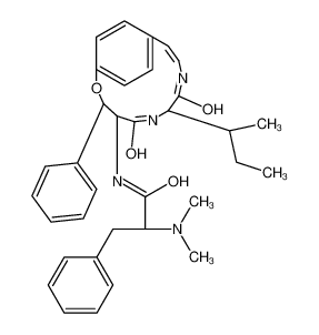 (2S)-N-[(2Z,6S,9S,10R)-6-[(2S)-butan-2-yl]-5,8-dioxo-10-phenyl-11-oxa-4,7-diazabicyclo[10.2.2]hexadeca-1(14),2,12,15-tetraen-9-yl]-2-(dimethylamino)-3-phenylpropanamide CAS:19542-38-2 manufacturer & supplier