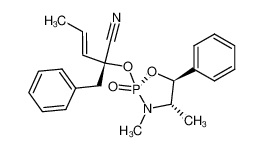 (E)-(R)-2-Benzyl-2-((2S,4S,5S)-3,4-dimethyl-2-oxo-5-phenyl-2λ5-[1,3,2]oxazaphospholidin-2-yloxy)-pent-3-enenitrile CAS:195433-99-9 manufacturer & supplier