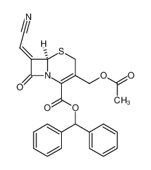 (R)-3-Acetoxymethyl-7-[1-cyano-meth-(Z)-ylidene]-8-oxo-5-thia-1-aza-bicyclo[4.2.0]oct-2-ene-2-carboxylic acid benzhydryl ester CAS:195435-47-3 manufacturer & supplier