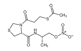 S-(3-((R)-4-(((S)-1-(nitrooxy)propan-2-yl)carbamoyl)thiazolidin-3-yl)-3-oxopropyl) ethanethioate CAS:195435-84-8 manufacturer & supplier