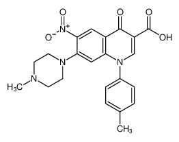 7-(4-methylpiperazin-1-yl)-6-nitro-4-oxo-1-(p-tolyl)-1,4-dihydroquinoline-3-carboxylic acid CAS:195436-56-7 manufacturer & supplier