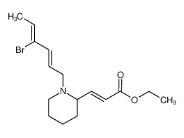 (E)-3-[1-((2E,4Z)-4-Bromo-hexa-2,4-dienyl)-piperidin-2-yl]-acrylic acid ethyl ester CAS:195443-51-7 manufacturer & supplier