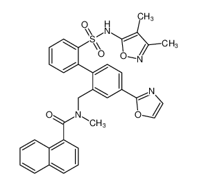 N-((2'-(N-(3,4-dimethylisoxazol-5-yl)sulfamoyl)-4-(oxazol-2-yl)-[1,1'-biphenyl]-2-yl)methyl)-N-methyl-1-naphthamide CAS:195444-63-4 manufacturer & supplier