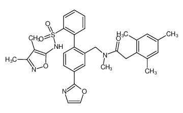 N-[[2'-[[(3,4-Dimethyl-5-isoxazolyl)amino]sulfonyl]-4-(2-oxazolyl)[1,1'-biphenyl]-2-yl]methyl]-N,2,4,6-tetramethylbenzeneacetamide CAS:195444-70-3 manufacturer & supplier