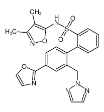 2'-((2H-1,2,3-triazol-2-yl)methyl)-N-(3,4-dimethylisoxazol-5-yl)-4'-(oxazol-2-yl)-[1,1'-biphenyl]-2-sulfonamide CAS:195445-15-9 manufacturer & supplier