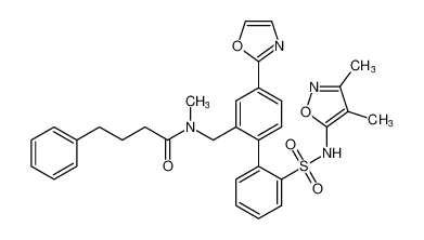 N-((2'-(N-(3,4-dimethylisoxazol-5-yl)sulfamoyl)-4-(oxazol-2-yl)-[1,1'-biphenyl]-2-yl)methyl)-N-methyl-4-phenylbutanamide CAS:195445-65-9 manufacturer & supplier