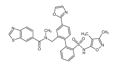 N-[[2'-[[(3,4-Dimethyl-5-isoxazolyl)amino]sulfonyl]-4-(2-oxazolyl)[1,1'-biphenyl]-2-yl]methyl]-N-methyl-6-benzothiazolecarboxamide CAS:195445-76-2 manufacturer & supplier