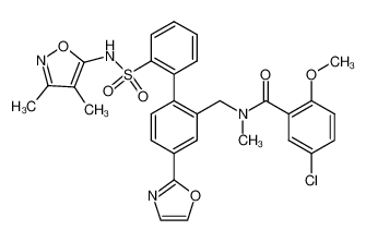 5-Chloro-N-[[2'-[[(3,4-dimethyl-5-isoxazolyl)amino]sulfonyl]-4-(2-oxazolyl)[1,1'-biphenyl]-2-yl]methyl]-2-methoxy-N-methylbenzamide CAS:195446-30-1 manufacturer & supplier