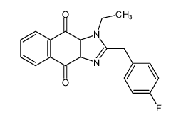 1-ethyl-2-(4-fluorobenzyl)-3a,9a-dihydro-1H-naphtho[2,3-d]imidazole-4,9-dione CAS:195448-44-3 manufacturer & supplier