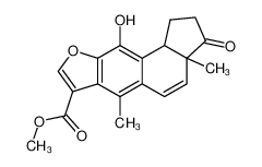 10-Hydroxy-3a,6-dimethyl-3-oxo-1,3,3a,10b-tetrahydro-2H-9-oxa-dicyclopenta[a,g]naphthalene-7-carboxylic acid methyl ester CAS:19545-27-8 manufacturer & supplier