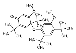 5-Methoxy-4-(5-methoxy-2.4-di-tert-butyl-phenoxy)-2.4-di-tert-butyl-cyclohexadien-(2.5)-on-(1) CAS:19545-70-1 manufacturer & supplier