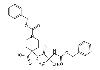 4-(2-Benzyloxycarbonylamino-2-methyl-propionylamino)-piperidine-1,4-dicarboxylic acid monobenzyl ester CAS:195503-63-0 manufacturer & supplier