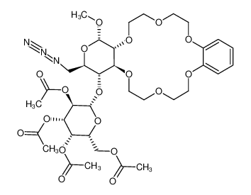 methyl (2,3,4,6-tetra-O-acetyl-β-D-galactopyranosyl)-(1 -) 4)-6-azido-[2,3-b](11,12-benzo-1,4,7,10,13,16-hexaoxacyclooctadeca-11-ene)-2,3,6-trideoxy-α-D-glucopyranoside CAS:195504-76-8 manufacturer & supplier