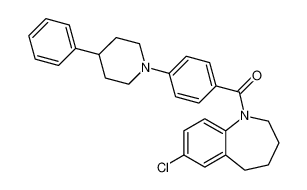 (7-chloro-2,3,4,5-tetrahydro-1H-benzo[b]azepin-1-yl)(4-(4-phenylpiperidin-1-yl)phenyl)methanone CAS:195504-87-1 manufacturer & supplier