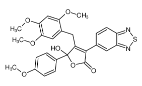 3-(benzo[c][1,2,5]thiadiazol-5-yl)-5-hydroxy-5-(4-methoxyphenyl)-4-(2,4,5-trimethoxybenzyl)furan-2(5H)-one CAS:195506-56-0 manufacturer & supplier