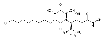 (2S,3R)-N1,2-dihydroxy-N4-((3S,4R)-4-hydroxy-2,2-dimethyl-6-(methylamino)-6-oxohexan-3-yl)-3-nonylsuccinamide CAS:195508-28-2 manufacturer & supplier