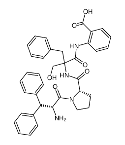 2-(2-{[(S)-1-((R)-2-Amino-3,3-diphenyl-propionyl)-pyrrolidine-2-carbonyl]-amino}-2-hydroxymethyl-3-phenyl-propionylamino)-benzoic acid CAS:195515-92-5 manufacturer & supplier