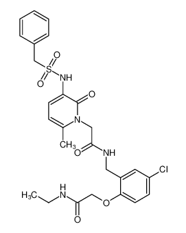 2-(4-chloro-2-((2-(6-methyl-2-oxo-3-((phenylmethyl)sulfonamido)pyridin-1(2H)-yl)acetamido)methyl)phenoxy)-N-ethylacetamide CAS:195517-82-9 manufacturer & supplier