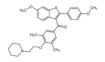 (3,5-dimethyl-4-(2-(piperidin-1-yl)ethoxy)phenyl)(6-methoxy-2-(4-methoxyphenyl)benzo[b]thiophen-3-yl)methanone CAS:195524-73-3 manufacturer & supplier