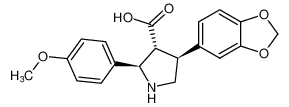 (2R,3R,4S)-4-(benzo[d][1,3]dioxol-5-yl)-2-(4-methoxyphenyl)pyrrolidine-3-carboxylic acid CAS:195529-62-5 manufacturer & supplier