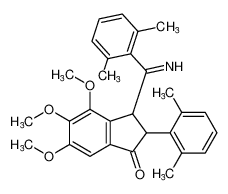 2-(2,6-dimethylphenyl)-3-((2,6-dimethylphenyl)(imino)methyl)-4,5,6-trimethoxy-2,3-dihydro-1H-inden-1-one CAS:195530-51-9 manufacturer & supplier