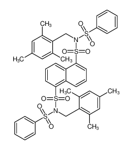 1,5-Naphthalenedisulfonamide,N,N'-bis(phenylsulfonyl)-N,N'-bis[(2,4,6-trimethylphenyl)methyl]- CAS:195603-09-9 manufacturer & supplier